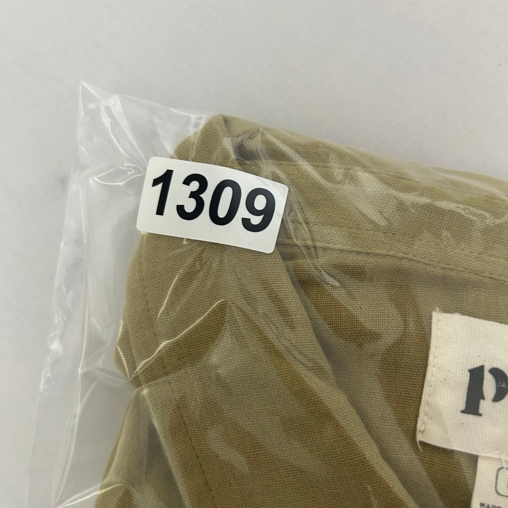 Pact Shirt Womens Medium Olive Green Organic Cotton Long Sleeve Button Down - Picture 8 of 8
